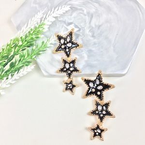 Gothic Star Diamond Earrings